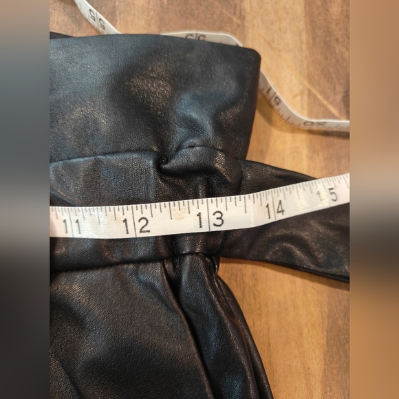 ❗NWT Ona by Yoon Chung Vegan Leather Paper bag Pant - Picture 6 of 7